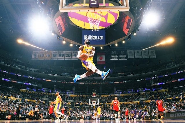 Lakers News: LeBron James Reflects On Identical Kobe Bryant Dunk 