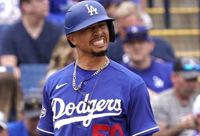 Mookie Betts homers twice with LeBron James watching as Dodgers