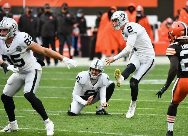 Raiders News: Daniel Carlson Discusses Challenges Of Windy Conditions In  Week 8 Victory Over Browns 