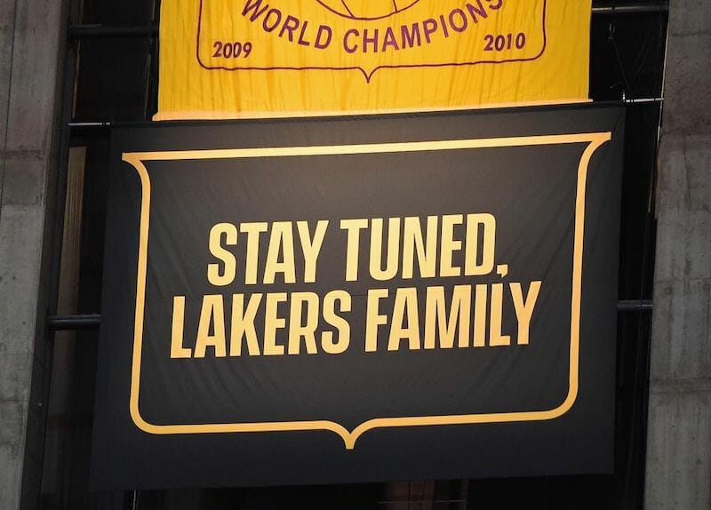Lakers View 2020 Championship Banner As Partly Belonging Fans