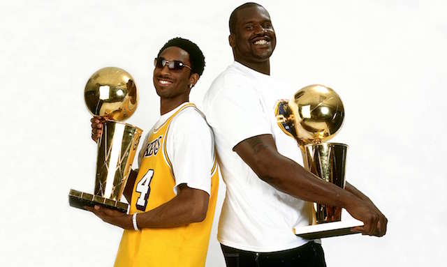 Kobe Bryant Phil Jackson Shaquille O'Neal Los Angeles Lakers 2000