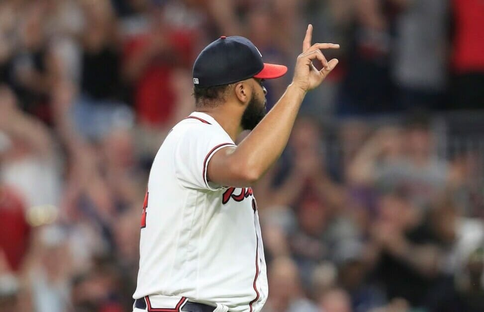 Kenley Jansen gets save at Dodger Stadium (but for Braves AND had to face  Freddie Freeman!!) 