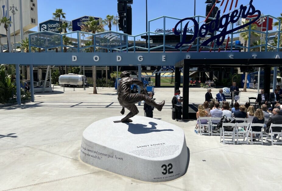 Dodgers Video: Sandy Koufax Statue Unveiled At Dodger Stadium 