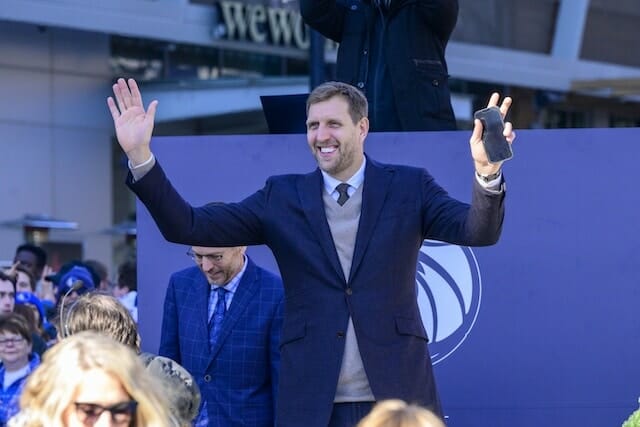 Doncic, Mavs top Lakers 124-115 to celebrate Nowitzki statue