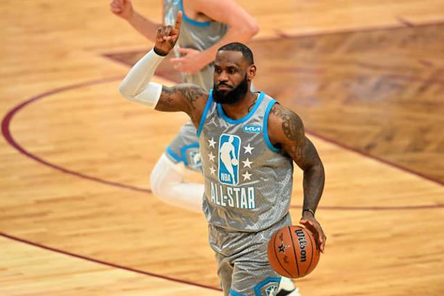 Leading Vote Getters LeBron James Lakers NBA All Start 2022 T