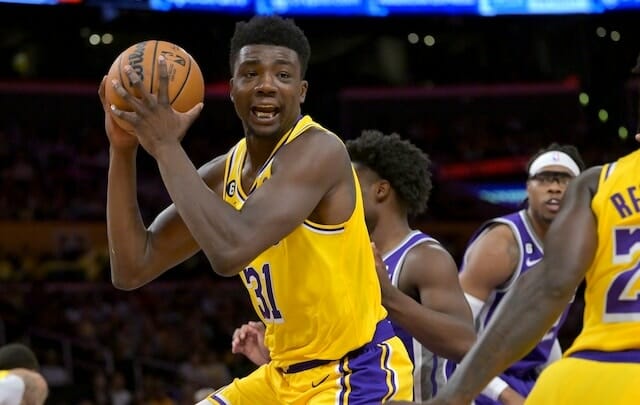 Los Angeles Lakers Thomas Bryant 2022-23 Purple Jersey