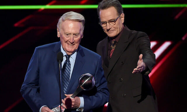 Dodgers Video: Bryan Cranston Remembers Vin Scully During 'Hot