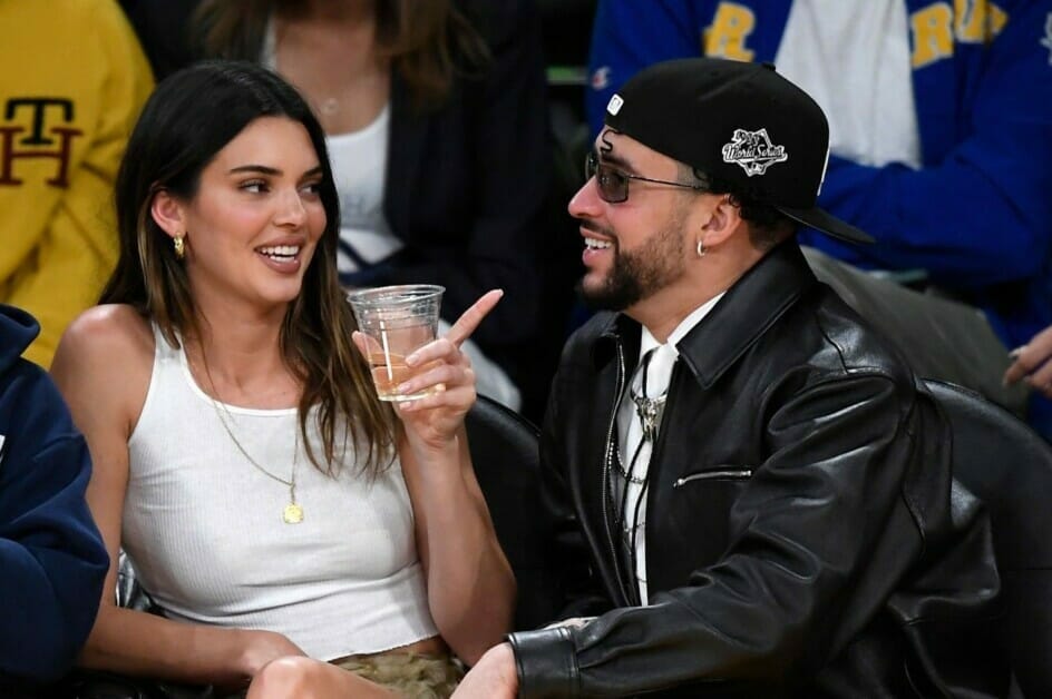 Bad Bunny Wore 1988 Dodgers World Series Hat With Kendall Jenner At Lakers'  Game 6 Win 