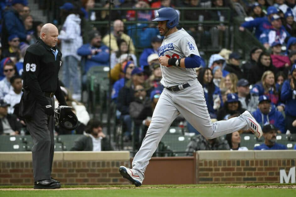 Dodgers' JD Martinez dealing with injury scare ahead of Pirates series