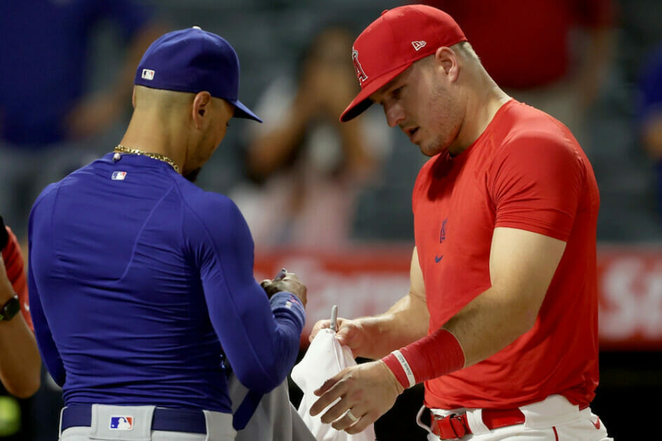 Mookie Betts & Mike Trout Exchanged Jerseys After Freeway Series 